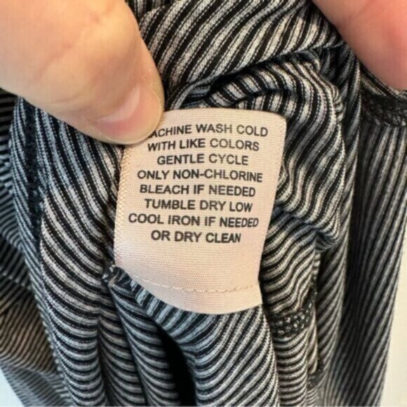 NWT Philosophy | Gray & Black Striped Asymmetrical Sleeveless Dress Size XS - Picture 8 of 9